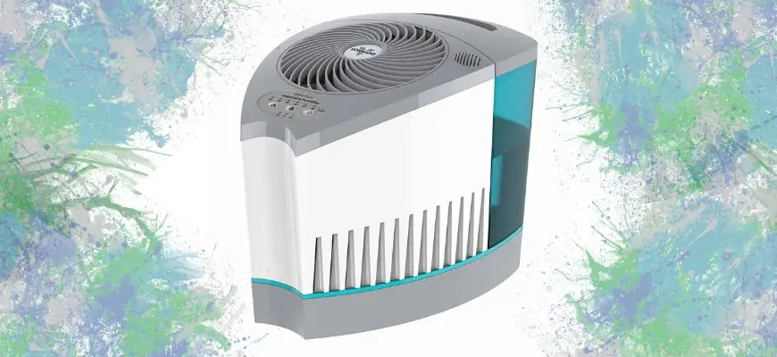 Vornado humidifier in printed background