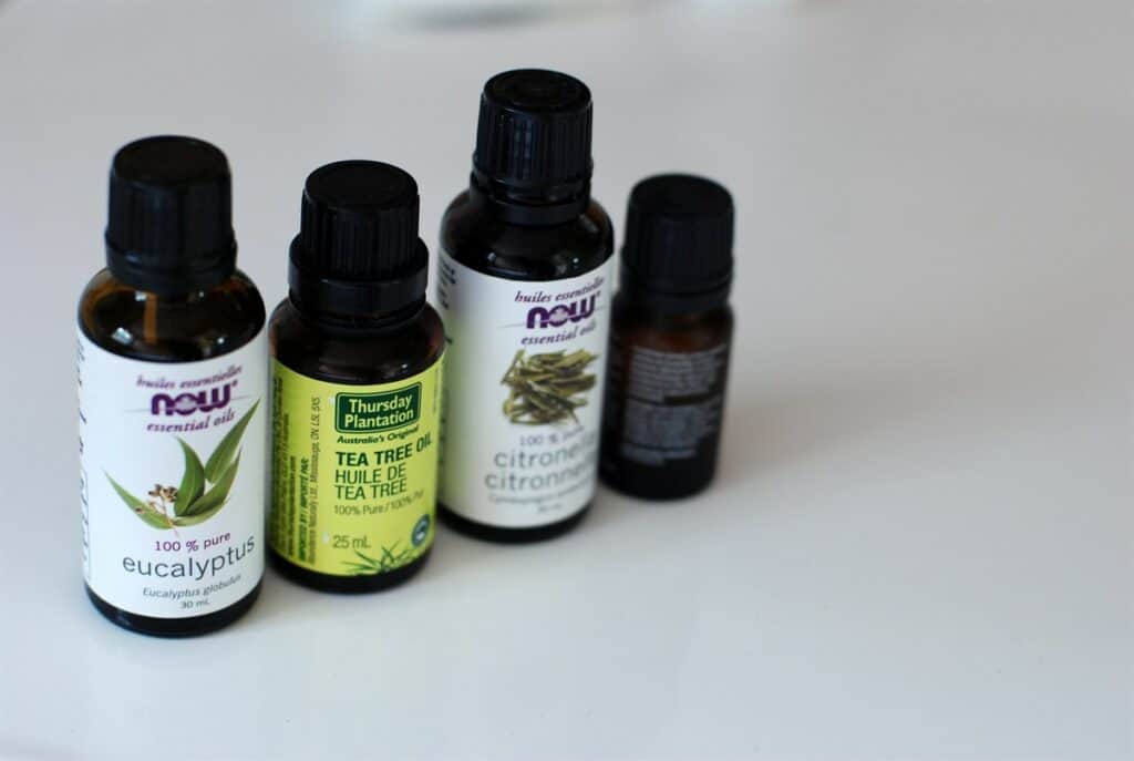 A selection of different essential oils