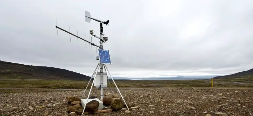 Solar powered weather station